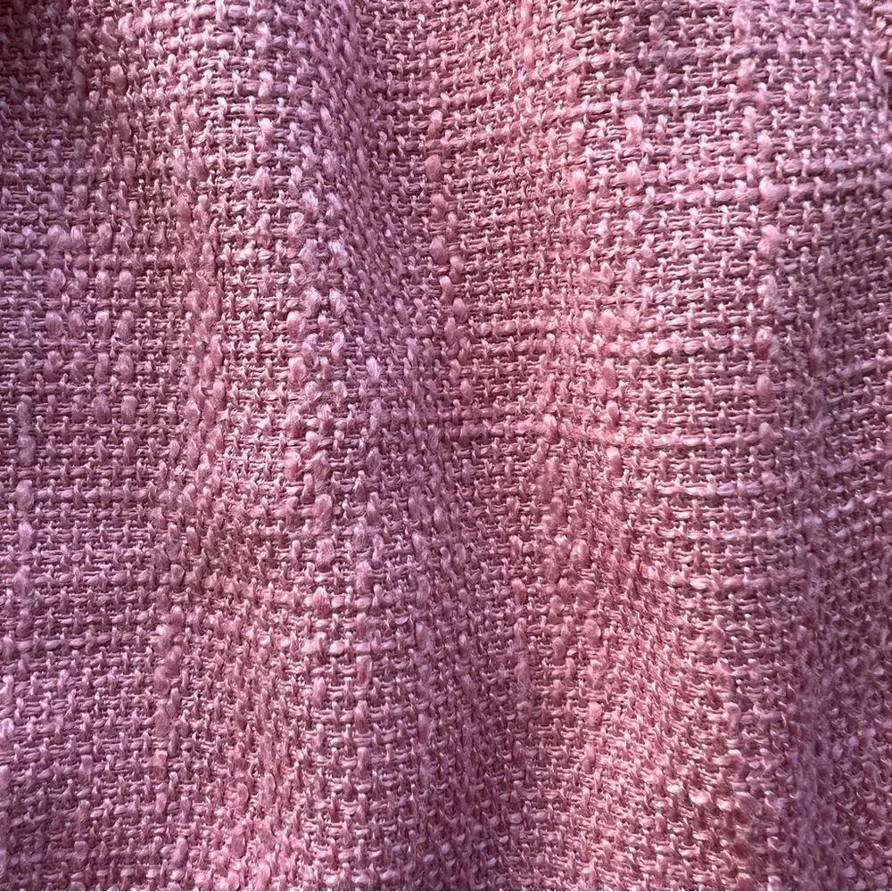 Upcycled Pink Tweed Cropped Blazer
